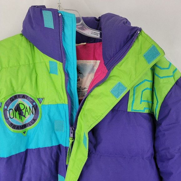 Brambilla puffer Jacket 90s color block - Picture 10 of 16